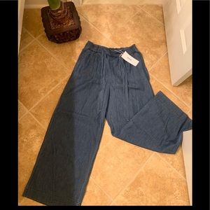 H&M Dark Blue Jean Palazzo Pants🦚